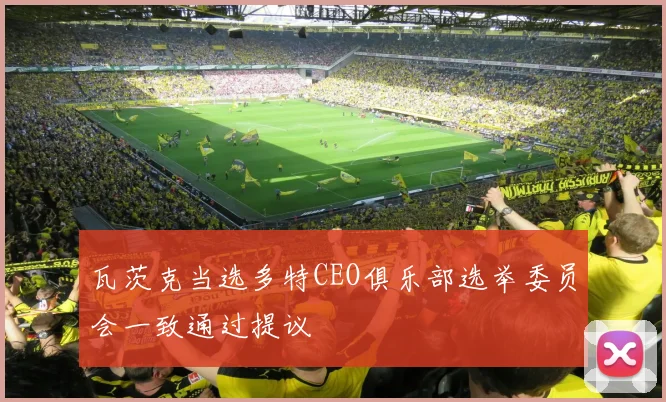 瓦茨克当选多特CEO俱乐部选举委员会一致通过提议