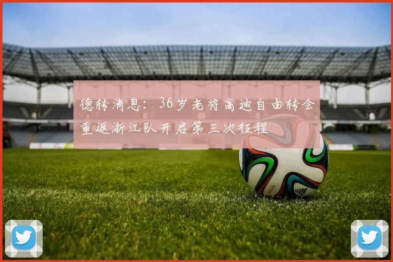 德转消息：36岁老将高迪自由转会重返浙江队开启第三次征程